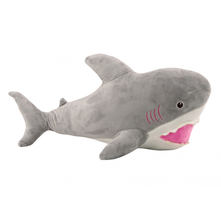 Plüss Shark Mascot ennivaló 50cm szürke