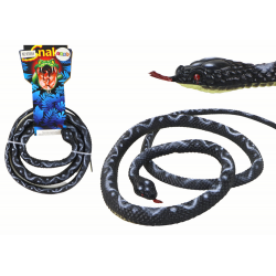 Műgumi Coral Snake Fekete PVC