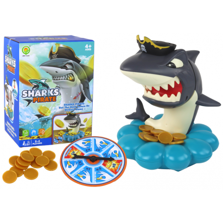 Arcade játék Shark Pirate Exploding Coins Drawing Wheel