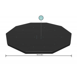 Fedél egy 305 cm-es, Bestway 58036-os rackmedencéhez