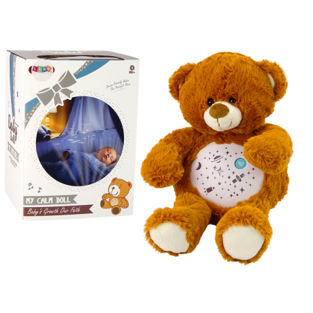 Teddy Bear Sleeping Lights Sounds Night and Day Mode Barna