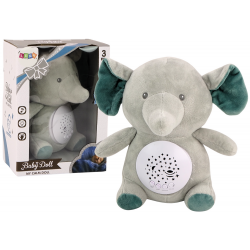 Teddy Bear Elephant Sleeping Melodies Light Star projektor Szürke