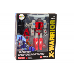 Robot-helikopter 2 az 1-ben Transformation X-Warrior Red