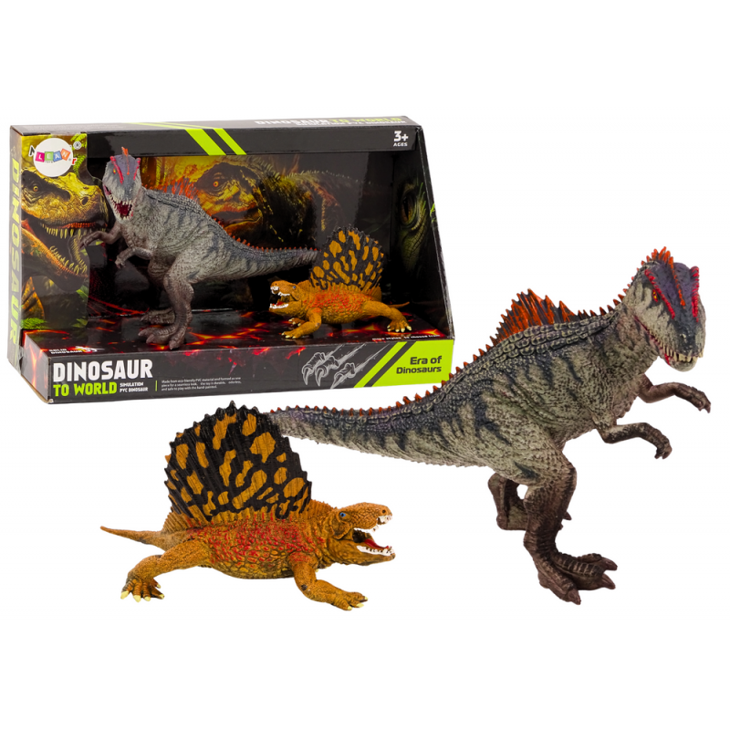 Dinosaur Figurines Dimetrodon Allosaurus Set 2 részes