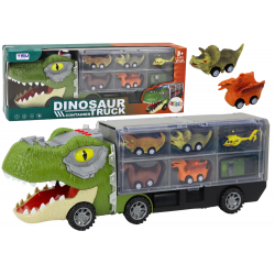 Dinosaur Truck Transport Springs 6db Lights Sounds Green