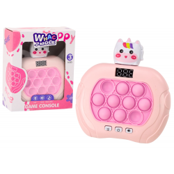 Pop-It Wac A Mole Játék Unicorn Lights Sounds Pink