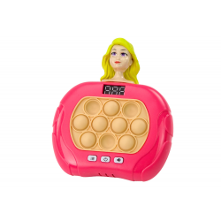 Pop-It Wac A Mole Doll Lights Hangok Pink játék